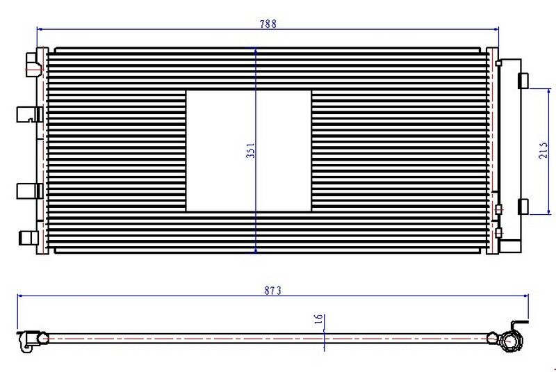 KLİMA RADYATORU KONDENSERİ RENAULT MASTER III 10 OPEL MOVANO B 10 2.3dCi
