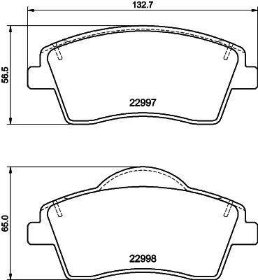 ÖN BALATA VOLVO XC40 1.5T3 2019 2.0 D3 D4 T2 T4 T5 B4 B5 2018 16 JANT FTE KIRMIZI KUTU