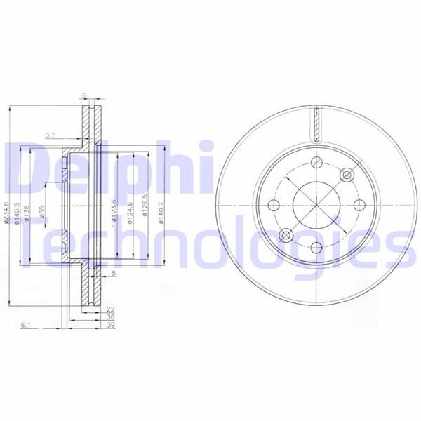 FREN DİSKİ ÇİFTLİ PAKET . DELİKLİ ÖN KIA RIO 08/2000 07/2002