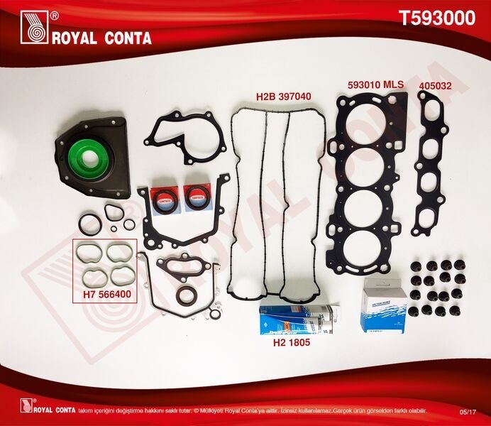 MOTOR TAKIM CONTA REINZ KEÇELİ SUBP.LAST FOCUS II 1.6 16V 03-07 100HP