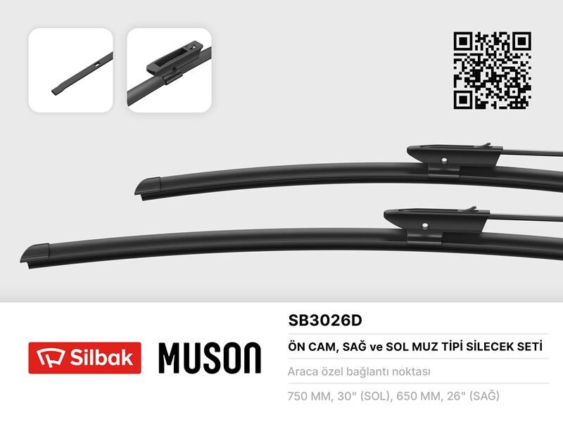 SİLECEK SÜPÜRGESİ 750/650MM MUZ TİPİ RENAULT SCENIC 3. GRAND SCENIC 3 10/09