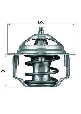 TERMOSTAT 82C COLT 84-92 -GALANT 87-92 -LANCER 88-96 -PAJERO 83-00 -L300-L200 86-94 MAZDA 121-323-626 HONDA 022315171-8AB715171-HE4199152D-MD008086-MD075460-MD117759-MD12168-MD972904