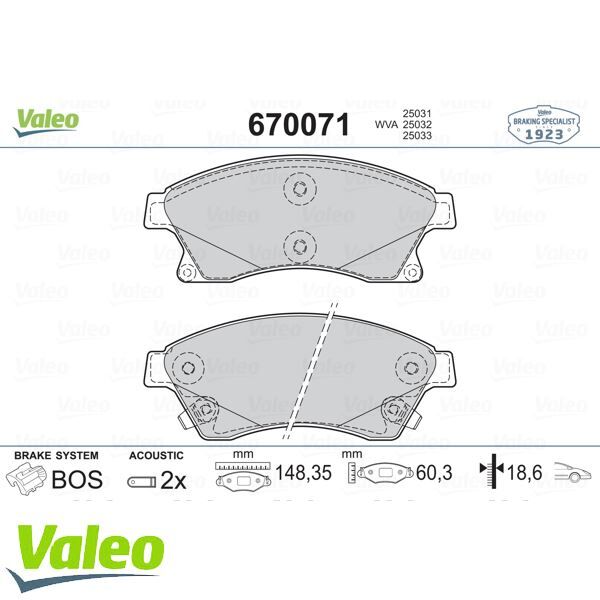 ÖN BALATA 15 INC ASTRA J 1.3 CDTI-1.4-1.4 TURBO-1.6 1.7 CDTİ 2.0CDTİ 10 AVEO 11 CRUZE 11