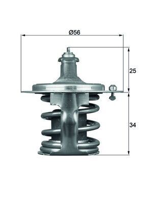 TERMOSTAT 78C SUBARU FORESTER 02-05 IMPREZA 00-09