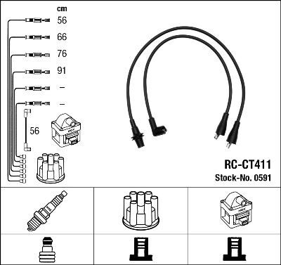 RC-CT411 ATEŞLEME KABLOSU