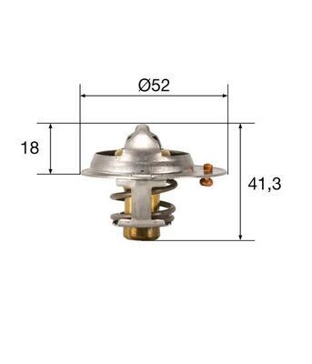 TERMOSTAT 82C HYUNDAI GETZ 02-04 SEDICI 06-14 GRAND VITARA 96-02