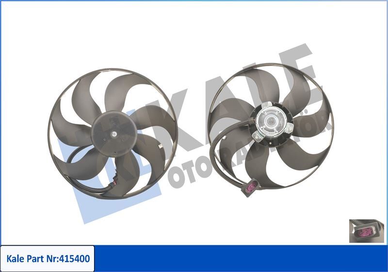 FAN MOTORU DAVLUMBAZLI GOLF IV-POLO 95-99 -LEON 99-06 TOLEDO II-OCTAVIA 01-06 250-80W-350mm