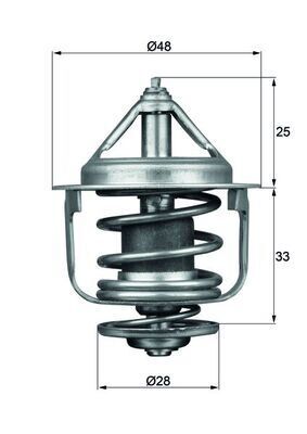 TERMOSTAT NISSAN SUNNY 1.6L GA16DE N14 90-95 / PRIMERA 1.6L GA16DE P11 96-02