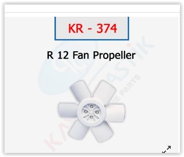 VANTİLATÖR PERVANESİ R12 TOROS