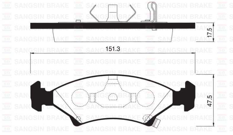 ÖN BALATA SEPHIA 1.5I 16V-1.8I 16V 96-98 GDB3224-GDB3096