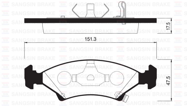 ÖN BALATA SEPHIA 1.5I 16V-1.8I 16V 96-98 GDB3224-GDB3096