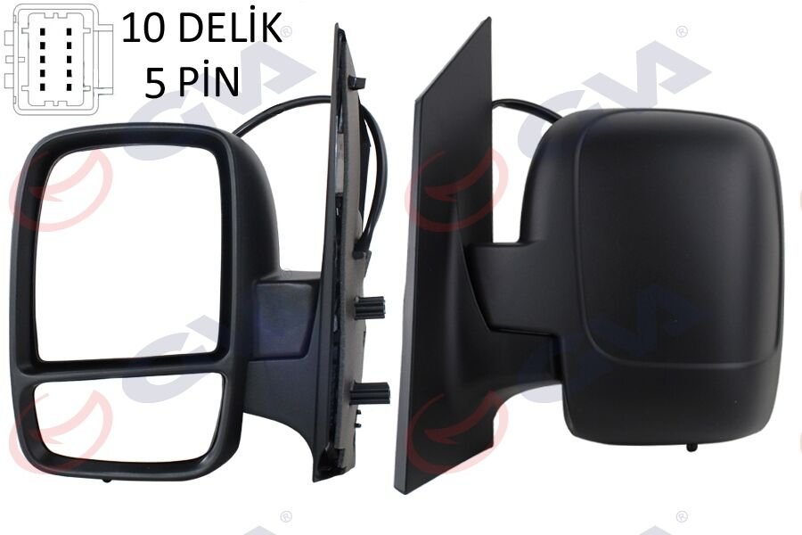DIŞ DİKİZ AYNASI SOL SCUDO-EXPERT 07 ELEKTRİKLİ ISITMALI KONVEKS 5 FİŞ VM-6116EHL