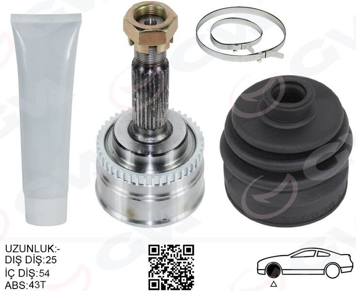 ÖN AKS KAFASI DIŞ SAĞ-SOL VOLVO S40 -V40 1.8 99 04