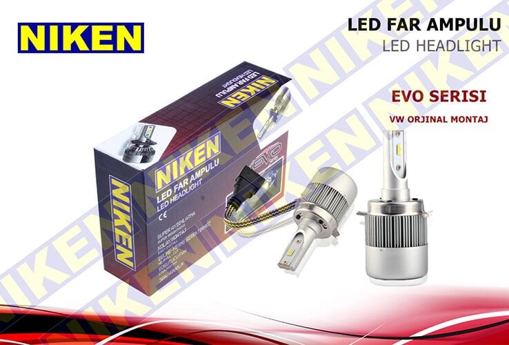 AMPÜL 12V H7 LED XENON SET VW JETTA ORJ.MONTAJ EVO SERİSİ