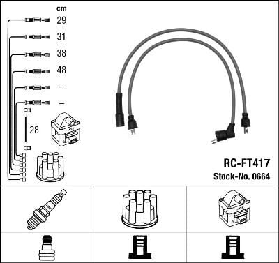 RC-FT417 ATEŞLEME KABLOSU