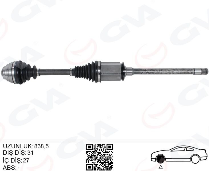 KOMPLE AKS ÖN SAĞ BMW F20 F22 F30 F32 F33 F34 F36 xDrıve 840MM