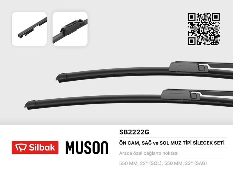 SİLECEK SÜPÜRGESİ 550/550mm MUZ TİPİ AUDI A6 04/05