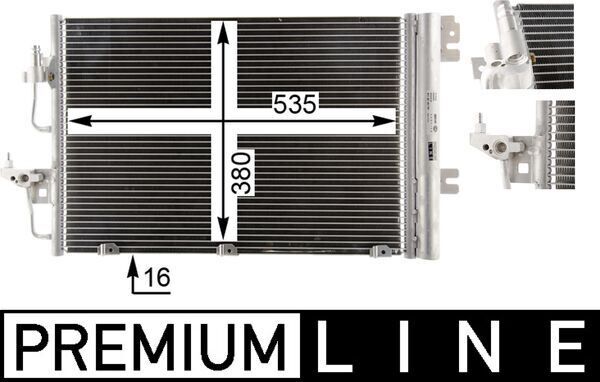 KLİMA RADYATÖRÜ ASTRA H-ZAFIRA B 1.4-1.6-1.8 Z14XEL-Z14XEP-Z16XEP-Z16XER-A16XER-Z18XE-Z18XER-A18XER