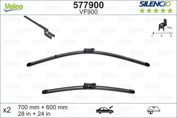 ÖN SİLECEK SILENCIO FLAT 70cm 60cm MUZ TİPİ ASTRA K 15 -C4-COUPE B5 04 P307 CC T5 03-05