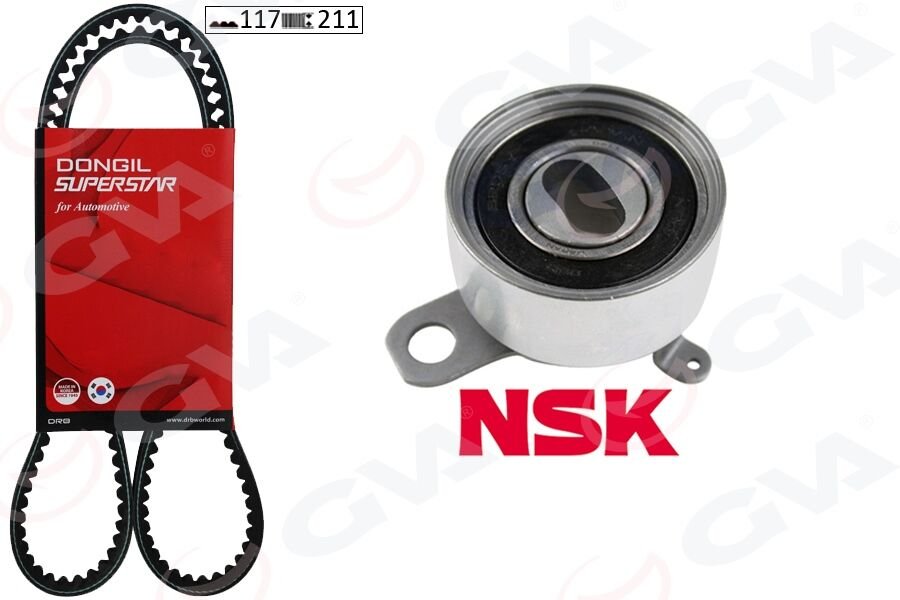TRİGER KAYIŞ SETİ EKSANTRİK SETİ TOYOTA COROLLA 1.6L 4A-FE enjeksiyonlu AE101 AE111 92-00 1 KAYIŞ 1 RULMAN 117x210