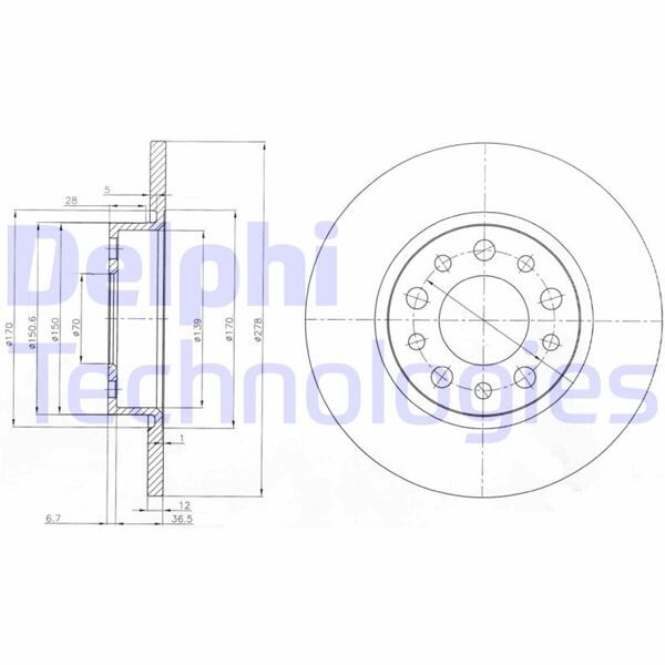 ARKA FREN AYNASI ALFA ROMEO 159 05 GIULIETTA 10 SPIDER 06 FIAT 500 X 14 JEEP RENEGADE 14 COMPASS 16 278x12x43