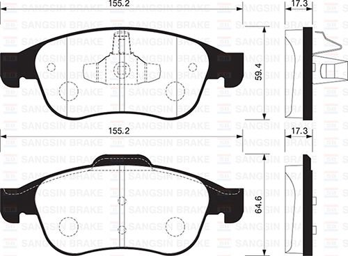 ÖN FREN BALATASI MEGANE III 09 SCENIC III 09 FLUENCE 10 DUSTER 10 LODGY 12 CAPTUR I 13 1.5 DCI 1.6 16V