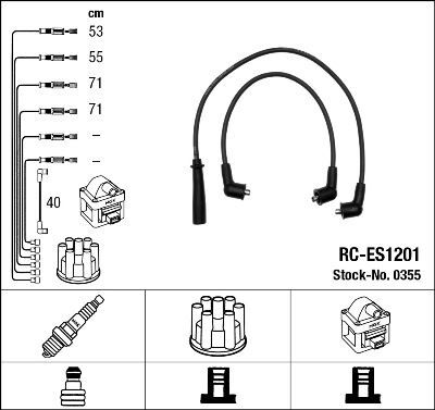 BUJİ KABLOSU SUZUKI CARRY 1.0L F10A SK410 84- RC-ES1201