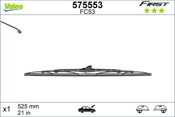 SİLECEK SÜPÜRGESİ 53cm x1 NORMAL TİP FİRST ÜNİVERSAL