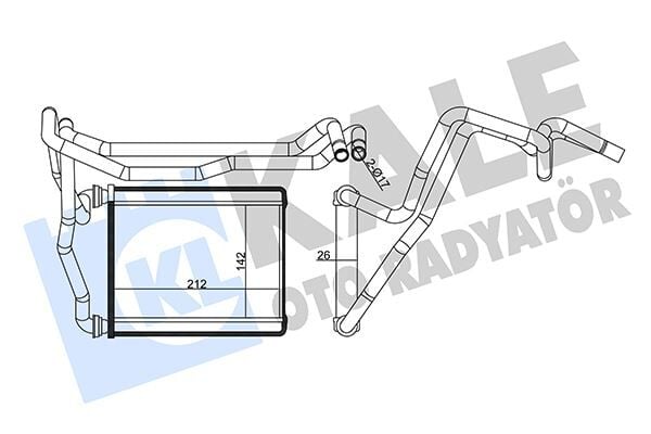 KALORİFER RADYATÖRÜ TOYOTA RAV4 2.0L 1AZ-FE ACA21 01-05 - ALEMİNYUM