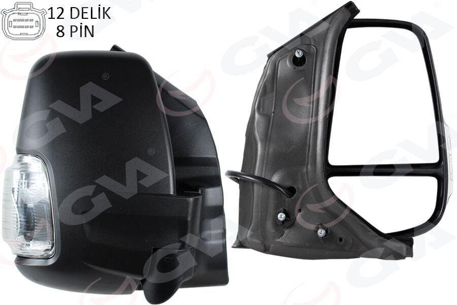 DIS DIKIZ AYNASI ELEKTİRİKLİ BEYAZ SİNYALLİ REZİSTANSLI AYNA SAĞ FORD TRANSIT 2019