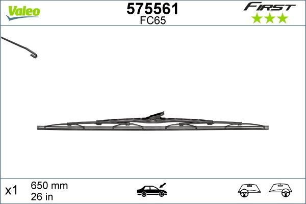 SİLECEK SÜPÜRGESİ 65cm x1 NORMAL TİP FİRST ÜNİVERSAL
