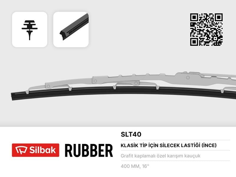 SİLECEK LASTİĞİ 400MM TEL TAKILAN