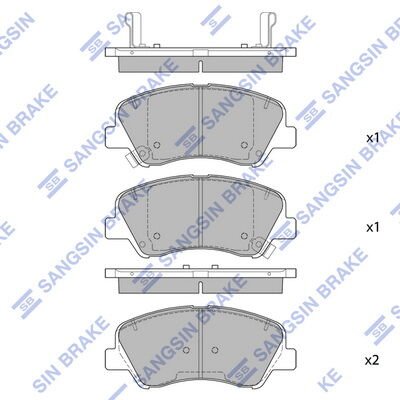 ÖN FREN BALATA HYUNDAI i20 1.1L 1.2L 1.4L 15- / BAYON 1.0L 1.4L 21- / KIA RIO 1.2L 1.4L 17- ÜSTTEN DELİKLİ TİP