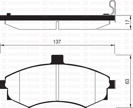 ÖN FREN BALATA HYUNDAI MATRIX 1.5L D4FA CRDi dizel 05- / ELANTRA 1.6L benzinli 01-03 - tepeli tip