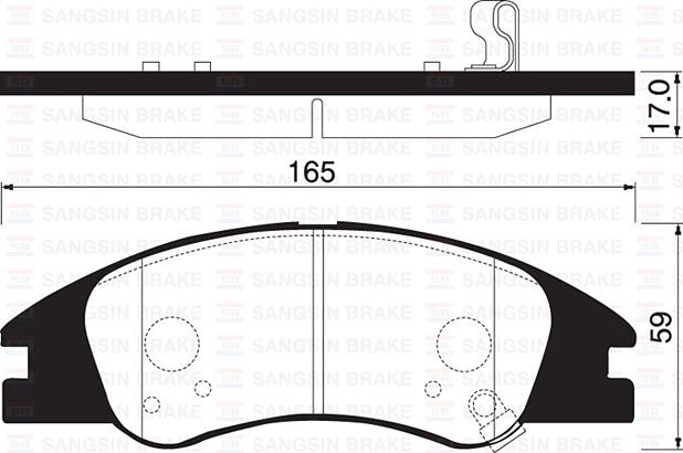 ÖN FREN BALATA KIA CERATO 2.0L D4EA dizel 04-06 / 1.6L G4EE benzinli 05-