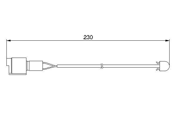 DİSK BALATA İKAZ KABLOSU. ARKA. 220 MM